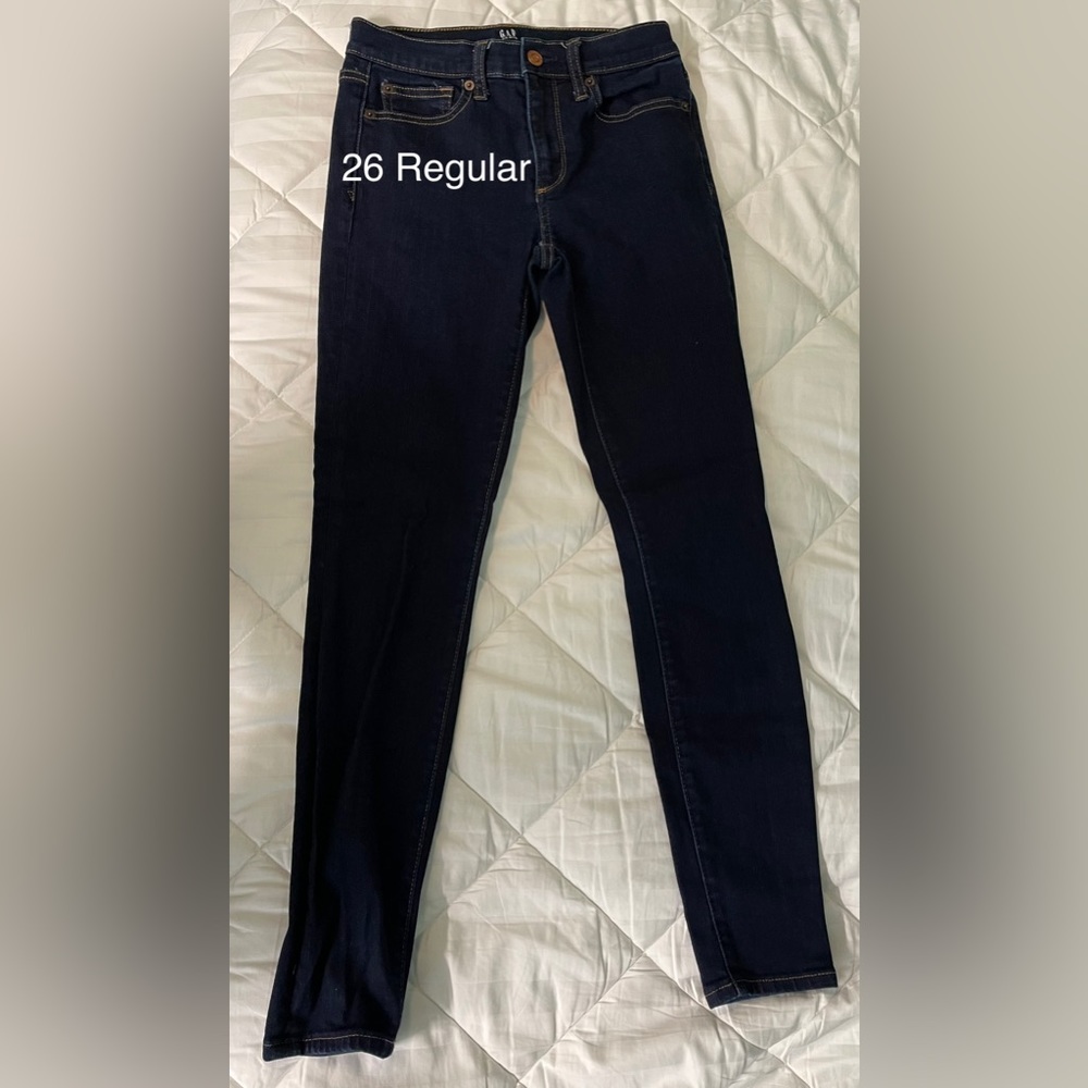 Dark blue jeans